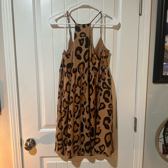 Peach Love California Tan Leopard Dress - Picture 2 of 3